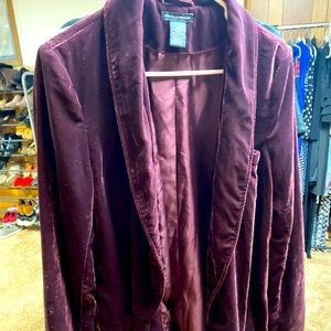 Velvet purple blazer